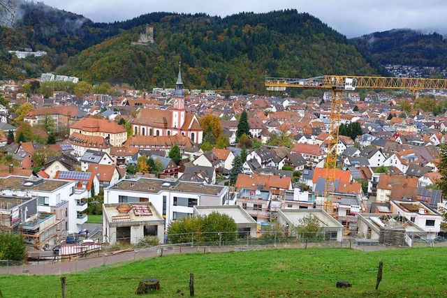 Waldkirch ist schon recht eng bebaut. ...ichter und hher oder alles so lassen?  | Foto: Sylvia Sredniawa