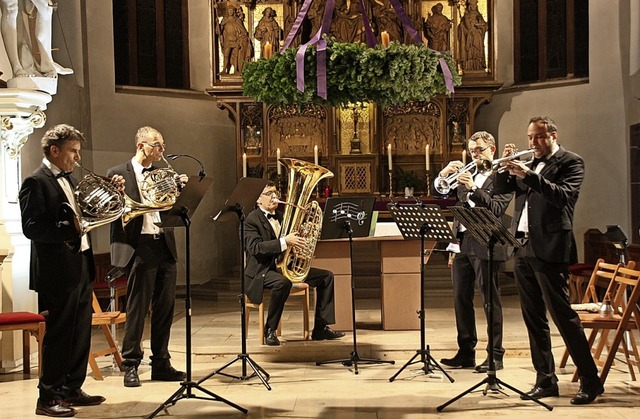 Brass Five gehrte in den vergangenen .... Auch 2020 ist  ein Konzert geplant.   | Foto: Christiane Franz