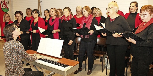 Der neu gegrndete Frauenchor trat beim Neujahrsempfang auf.    | Foto: Mario Schneberg