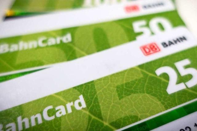 Bahncards 50 und 25 werden billiger