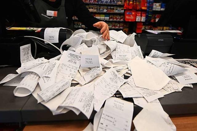 Kioskbetreiberin in Lrrach will keine Kassenbelege ber 5 Cent ausgeben
