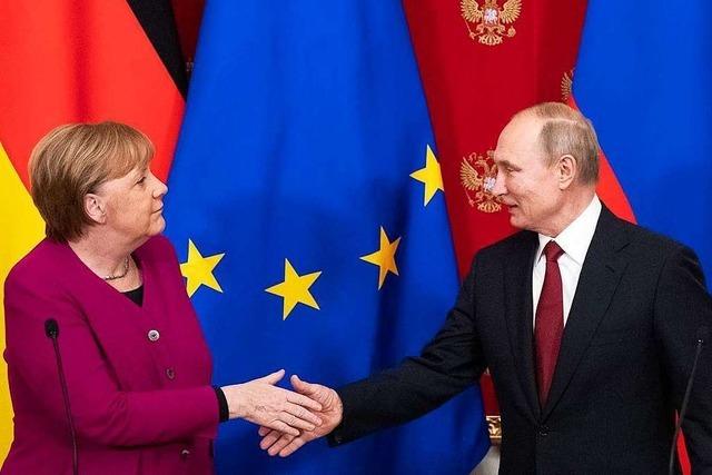 Merkel hofft auf Putins Einfluss in Nahost