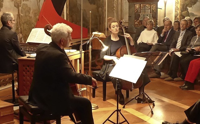 Das Trio Pas de Trois mit Juris Teichm...l Behringer an den Tasteninstrumenten   | Foto: Hans Jrgen Kugler