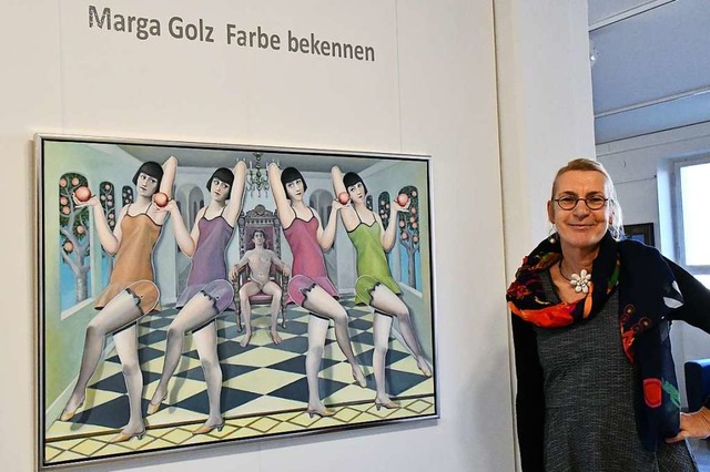 Malerei und Installationen von Marga G...hopfheim noch bis 9. Februar zu sehen.  | Foto: Barbara Ruda