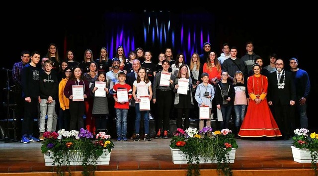 Beim Neujahrsempfang wurden Sportlerin... Leistungen und ihr Engagement geehrt.  | Foto: Wolfgang Knstle