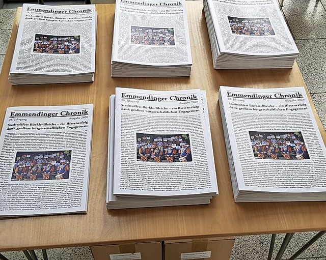 Druckfrisch: Die Emmendinger Chronik 2020.   | Foto: Gerhard Walser