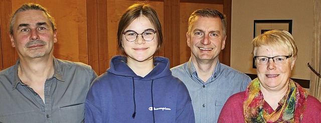 Neu gewhlt: Manuel Brugger, Annika Zemp, Stefan Eckert und Petra Knoll  | Foto: Rolf Reimann