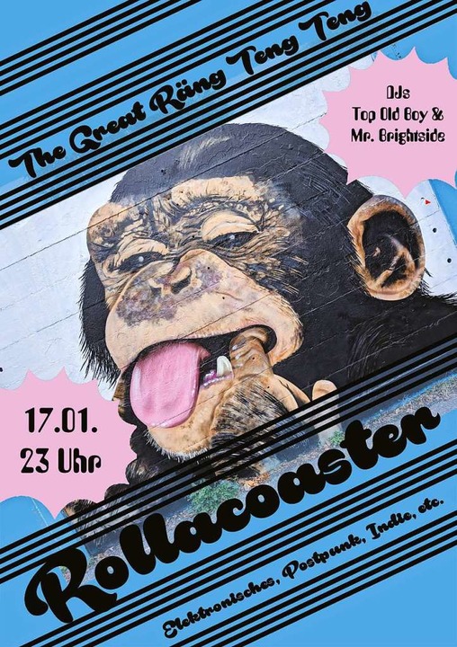 Das Partyplakat zum Rollacoaster Club  | Foto: Veranstalter