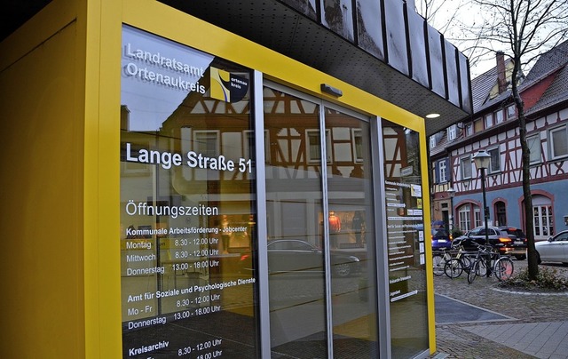 Die Zentrale der Kommunalen Arbeitsfr...enaukreis befindet sich in Offenburg.   | Foto: hr