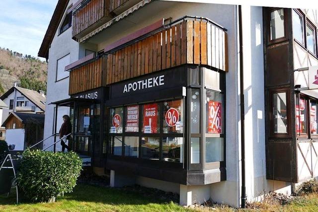 Die Apotheke in Buchenbach schliet