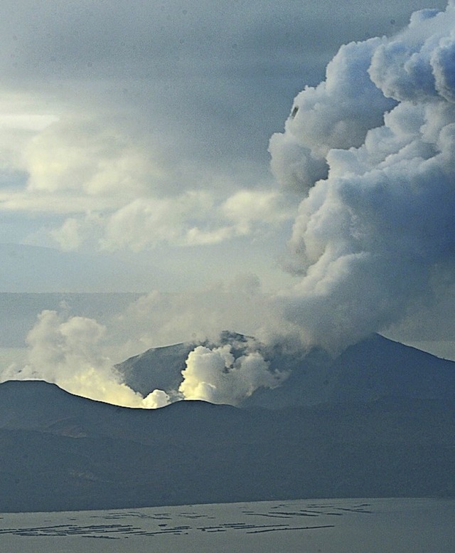 Der Vulkan Taal.   | Foto: TED ALJIBE (AFP)