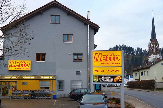 Netto will in Schnau die  Verkaufsfl...Kunststoff erfolgt, ist nicht bekannt.  | Foto: Sattelberger