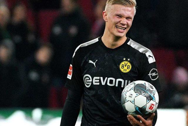 Erling Haaland feiert Drei-Tore-Show beim BVB-Debt