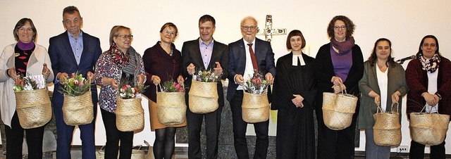 Verabschiedet wurden die bisherigen Ki...eier-La Capra und Antje Kittelberger.   | Foto: Karin Hei