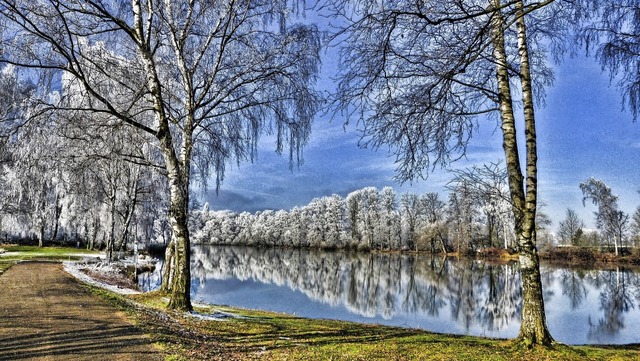 Der Kndringer Baggersee hat auch im Winter seinen Reiz.  | Foto: Aribert Rssel