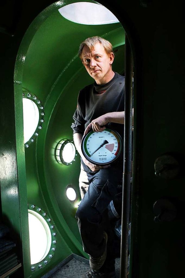 Peter Madsen in seinem U-Boot, in dem der Mord verbt wurde.   | Foto: Hougaard Niels