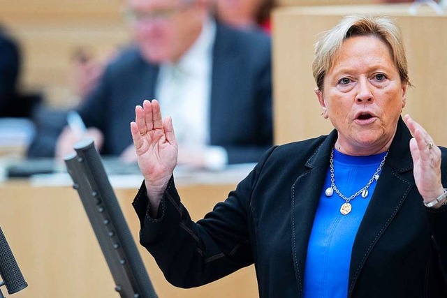 Kann CDU-Spitzenkandidatin Susanne Eisenmann Ministerprsidentin werden?  | Foto: Tom Weller (dpa)