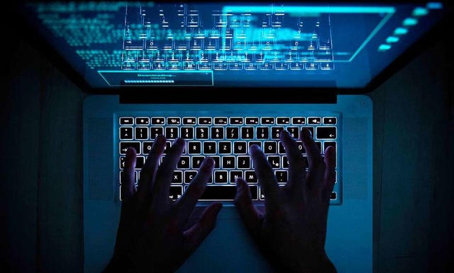 Wie leicht es fr Profis ist, an sensi...en, zeigte das Live Hacking im Salmen.  | Foto: Silas Stein (dpa)