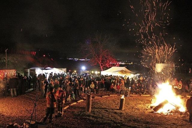 Christbaumglhen in Ringsheim