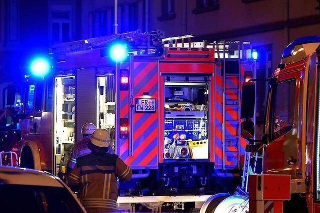 Stromleitung wegen Brand einer Freiburger Gartenhtte vom Netz genommen
