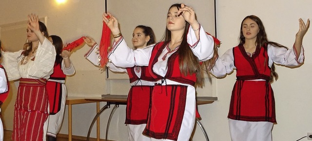 Erstmals prsentiere sich die albanisc...e beim Neujahrsempfang in Friedlingen.  | Foto: Yvonne Siemann