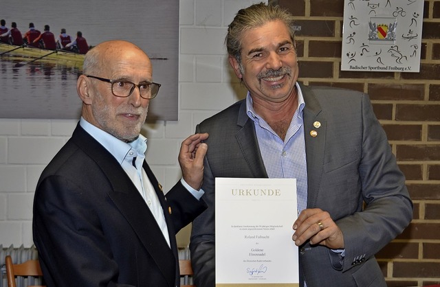 Beim Neujahrsempfang des Rudervereins ...eutschen Ruderverbands ausgezeichnet.   | Foto: Hans-Jochen Voigt