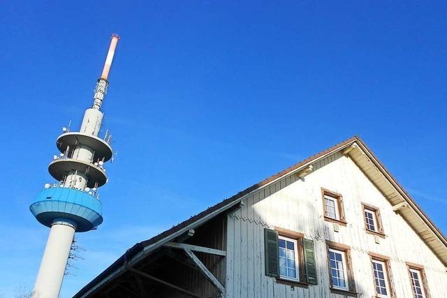 Der Funkturm auf dem Blauen wird um 18 Meter krzer