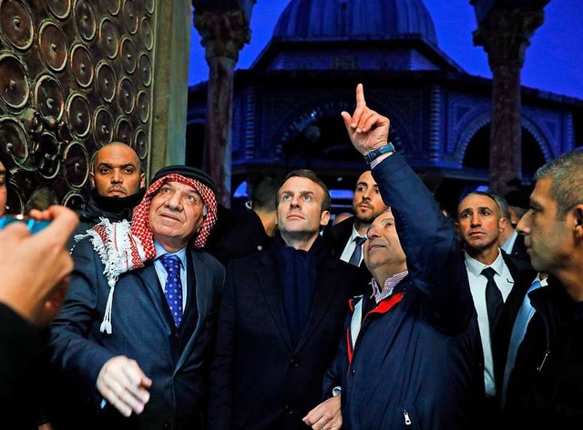 Emmanuel Macron in Jerusalem  | Foto: AHMAD GHARABLI (AFP)