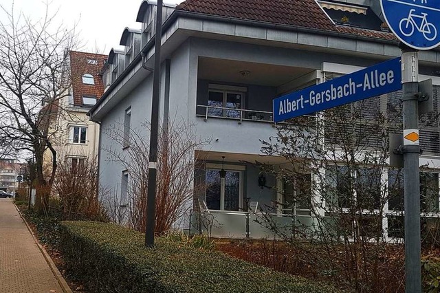 Die Albert-Gersbach-Allee soll verbrei...d zur Fahrradstrae ausgebaut werden.   | Foto: Axel Kremp
