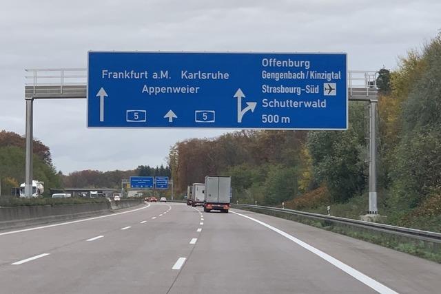 Drei Unflle bei Offenburger Ei: Vollsperrung der A5 wieder aufgehoben