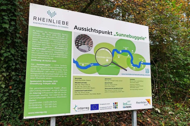 Infotafeln wie diese beim Sunnenbuggel...weg in Schwrstadt aufgestellt werden.  | Foto: Ingrid Bhm