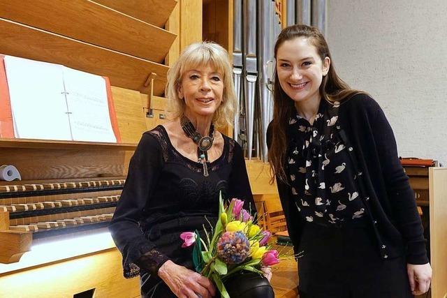 Organistin Irmtraud Tarr feierte ihren 70 Geburtstag mit einem besonderen Konzert