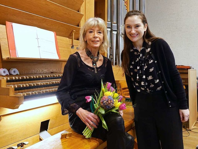 Mit einem Sonderkonzert in der Christu...in Andrea Jarnach ihren 70. Geburtstag  | Foto: Roswitha Frey