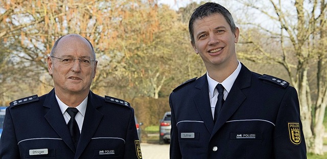 Albert Effinger (links) und sein Nachfolger Dirk Suttner   | Foto: Volker Mnch