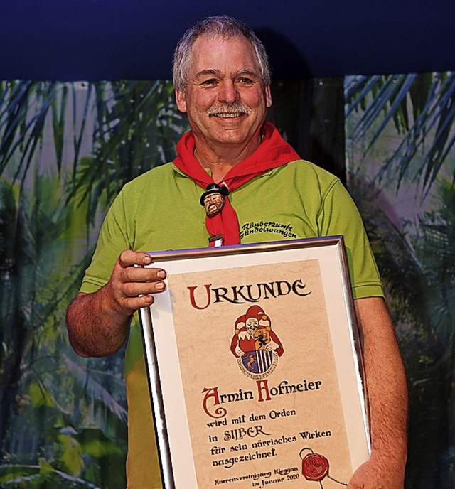 Seit 40 Jahren ist Armin Hofmeier eine tragende Sule der Gndelwanger Ruber.   | Foto: Wolfgang Scheu