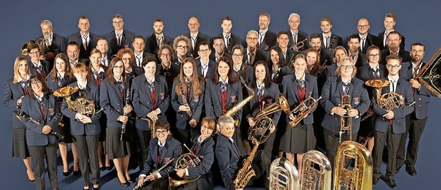 Der Musikverein flingen in seiner neuen Uniform  | Foto: Musikverein flingen