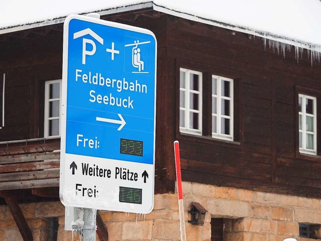 Die Parkleitfhrung soll Wintersportler ber freie Parkpltze informieren.  | Foto: Susanne Gilg
