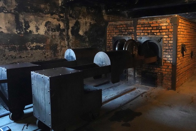 Die fen in einem der Krematorien in Auschwitz  | Foto: JANEK SKARZYNSKI (AFP)