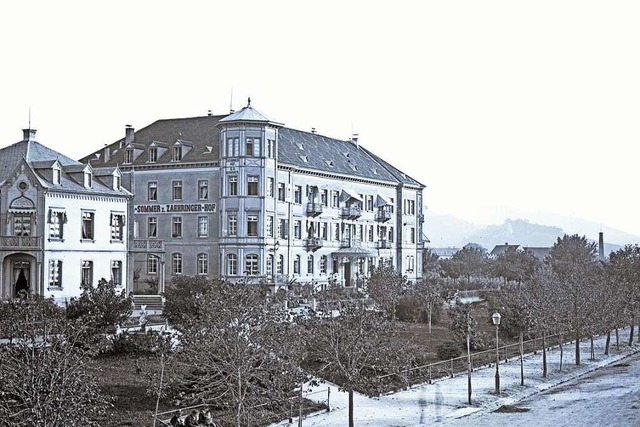 Blick vom Hauptbahnhof auf die Bahnhof...fnahme knnte um 1870 entstanden sein.  | Foto: Gottlieb Theodor Hase (Stadtarchiv Freiburg M75/13/797)