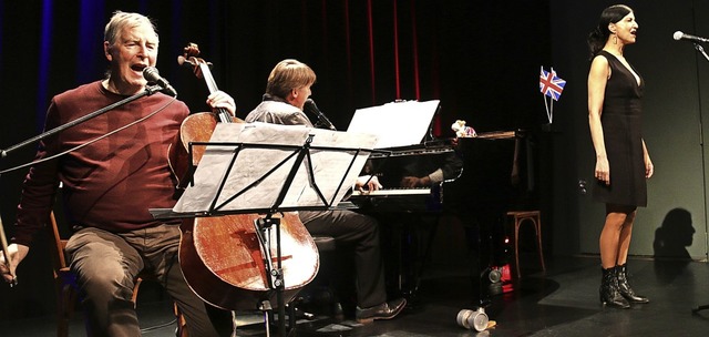 &#8222;London Love&#8220;, ein  Musiks...erte das Stalburg-Trio in der Kumedi.   | Foto: Dagmar Barber