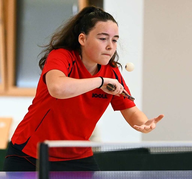 Leoni Kury hat  mit dem TTC Suggental die Badenliga im Blick.  | Foto: Achim Keller