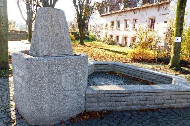 Sanierter Emil-Kraft-Brunnen in Buchheim erinnert an den früheren Bürgermeister