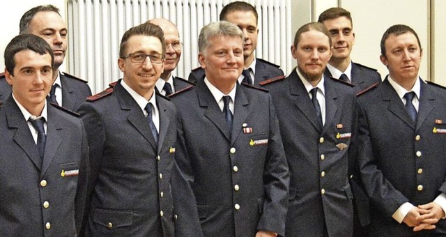 Ehrungen und Befrderungen bei der Sch...Dominik Schlozer und Ralf Brendle       | Foto: Ralph Lacher