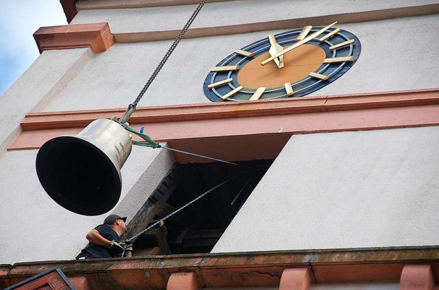 Eine Glocke der Kanderner Stadtkirche  | Foto: Markus Maier