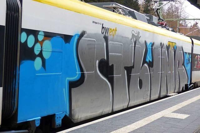 Bereits 100.000 Euro Schaden durch Graffiti an neuen Breisgau-S-Bahn-Zgen