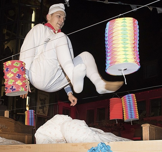 Erstmals wird der Hisgir  in Staufen auf seinem Bett herumspringen.  | Foto: Alexander Anlicker