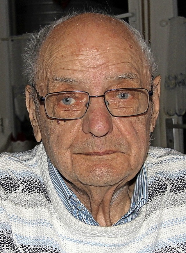 Franz Baumgartner wird heute, Mittwoch,  90 Jahre alt.   | Foto: Herbert Trogus