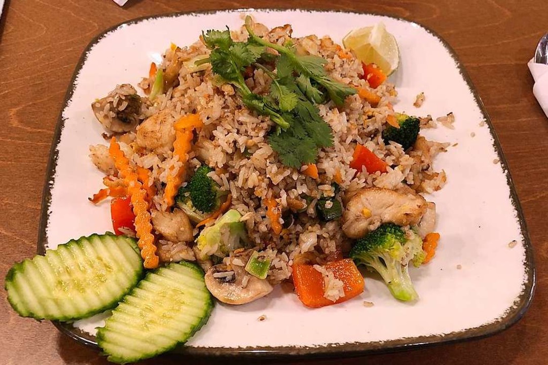 Reis und Gemüse &#8211; im Thai Leaf g...schen Gerichte in leckerer Ausführung.  | Foto: Maxim Melzer