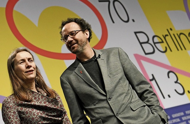 Neue  Direktoren der Berlinale:  Mariette Rissenbeek und Carlo Chatrian  | Foto: Britta Pedersen (dpa)