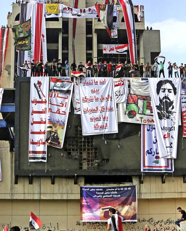 Proteste auf den Tahrir-Platz gegen irakische Politiker und die USA  | Foto: SABAH ARAR